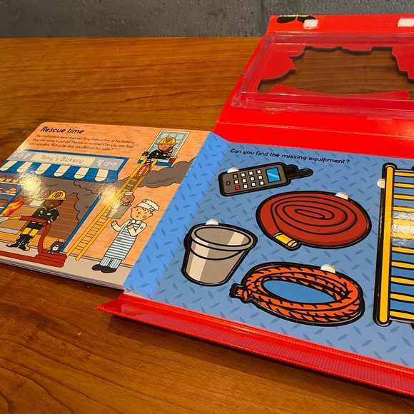 Firefighter Book with Puzzle Pieces - Picture 7 of 11